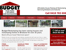 Tablet Screenshot of budgethouseraising.com.au